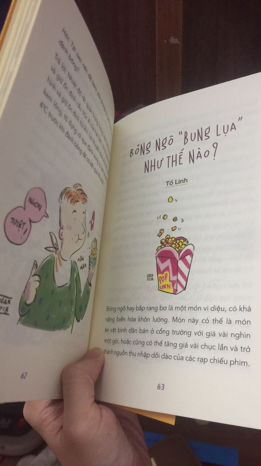 Thật sự tiếc vì không biết đến cuốn này sớm hơn ! Cám ơn các anh chị tác giả đã đem đến 1 tác phẩm đáng yêu thật sự ý. Những điều đơn giản quanh mình được giải thích 1 cách khoa học nhưng lại văn minh và dễ vào kinh khủng ? mọi người nên sắm lấy 1 em nó nha ?