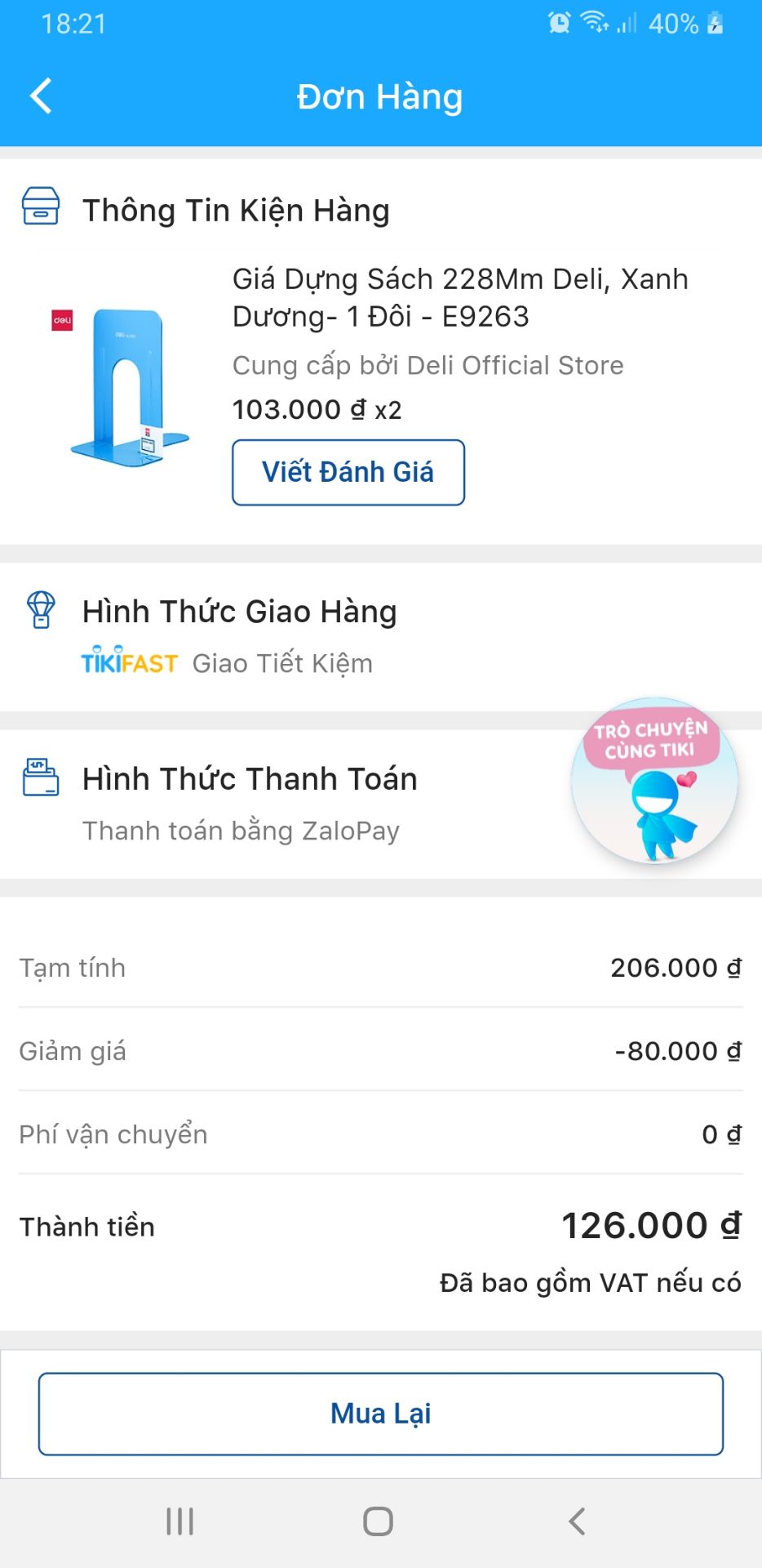 Giá sách của Deli rất chắc chắn, màu cũng tao nhã, không rườm rà. Giá dựng cao tới 22.8 cm nên dựng khổ A4 là vừa nha. Bạn nào dựng khổ A5 thì mua cái nhỏ 90mm là ổn. Mình mua hôm sale nên tính ra chỉ khoảng 60k 1 cặp nên mua 2 cặp luôn. Cực kỳ hài lòng, cảm ơn Tiki và Deli nhiều nhé ❤❤❤