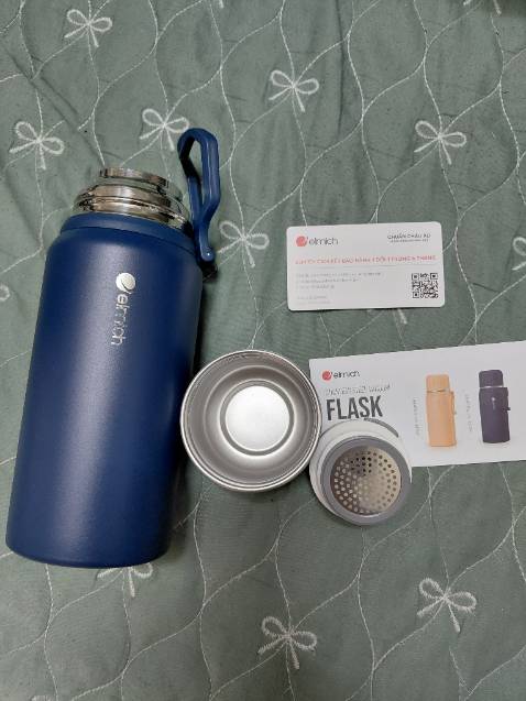 Chính hãng Elmich. Giá rẻ hơn nhiều so với *** Mall hay *** Mall. Đặt hàng và giao nhanh từ Tp.HCM về Biên Hoà chưa đầy 24 giờ. Đã *** nước sôi nhiệt độ không truyền ra thành bình như các bình giá rẻ.