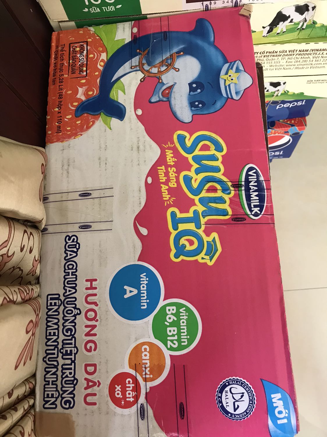 Sữa susu dễ uống. Các bé hầu như đều thích uống và uống luôn 2 hộp 1 lúc. Nhà mình rất tin tưởng và mua các sản phẩm sữa của Vinamilk. Đánh giá 5 *