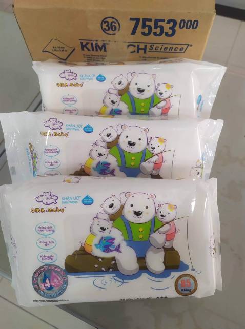 giao hàng nhanh hôm qua đặt hôm nay có hàng rồi , bao bì dễ thương  ,trong 1 gói có nhiều tờ lắm nhe ,đúng là khăn ướt tinh khiết  yên tâm sử dụng đặc biệt là dùng cho trẻ con ,  mọi người nên mua dùng nhé. dùng hết sẽ mua tiếp.