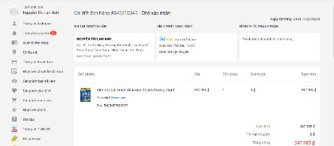 Hôm trước giao hàng viên rửa bát bị chảy nước , mong lần này shop kiểm tra sản phẩm trước khi chuyển hàng đến mình nhé. Cảm ơn shop nhé