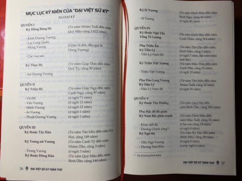 Sách vừa đẹp vừa là một tài liệu quý để mình hiểu rõ về lịch sử Việt Nam. Các sự kiện được diễn giải theo thứ tự thời gian từ thời Hồng Bàng đến thời Hậu Lê.
