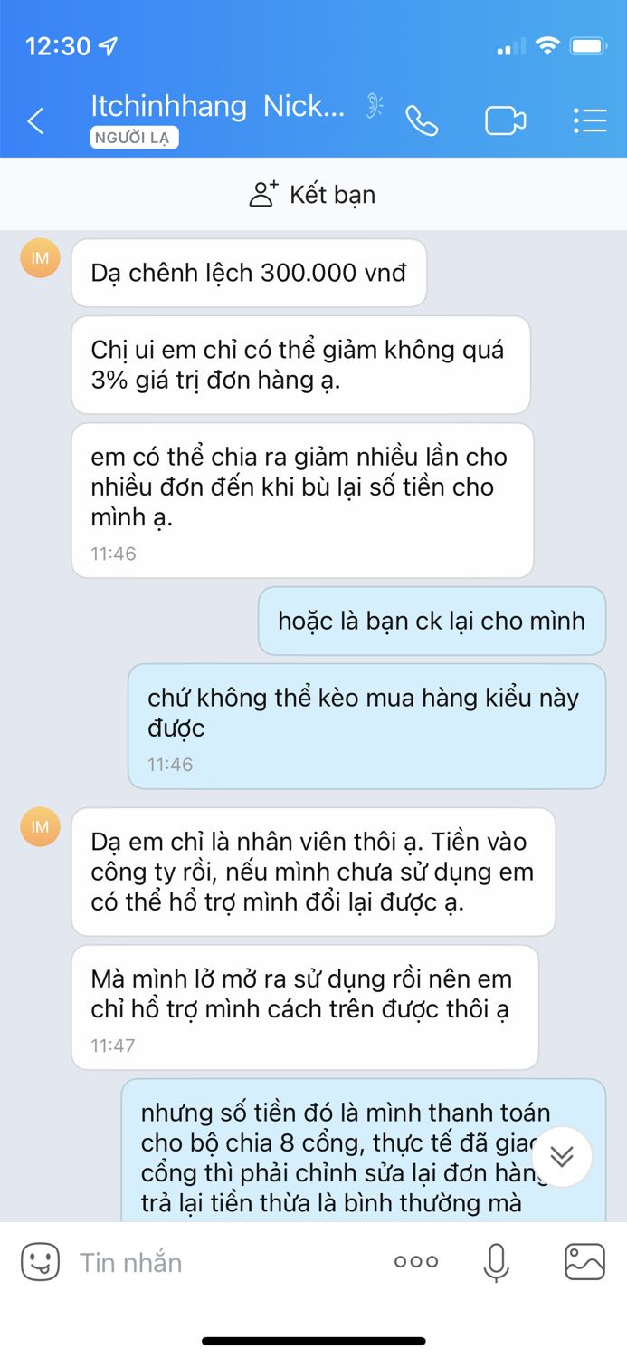 đây là bài học của mình. Mình có *** nhưng không ai liên lạc, đến khi mở hộp chat thì đã hết hạn
