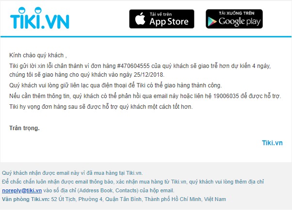 Mình đặt hàng từ 0h17 ngày 16/12 tới nay 22/12 mình vẫn chưa nhận được sách để học. Thất vọng về Tiki quá Mình đặt hàng từ 0h17 ngày 16/12 tới nay 22/12 mình vẫn chưa nhận được sách để học. Thất vọng về Tiki quá