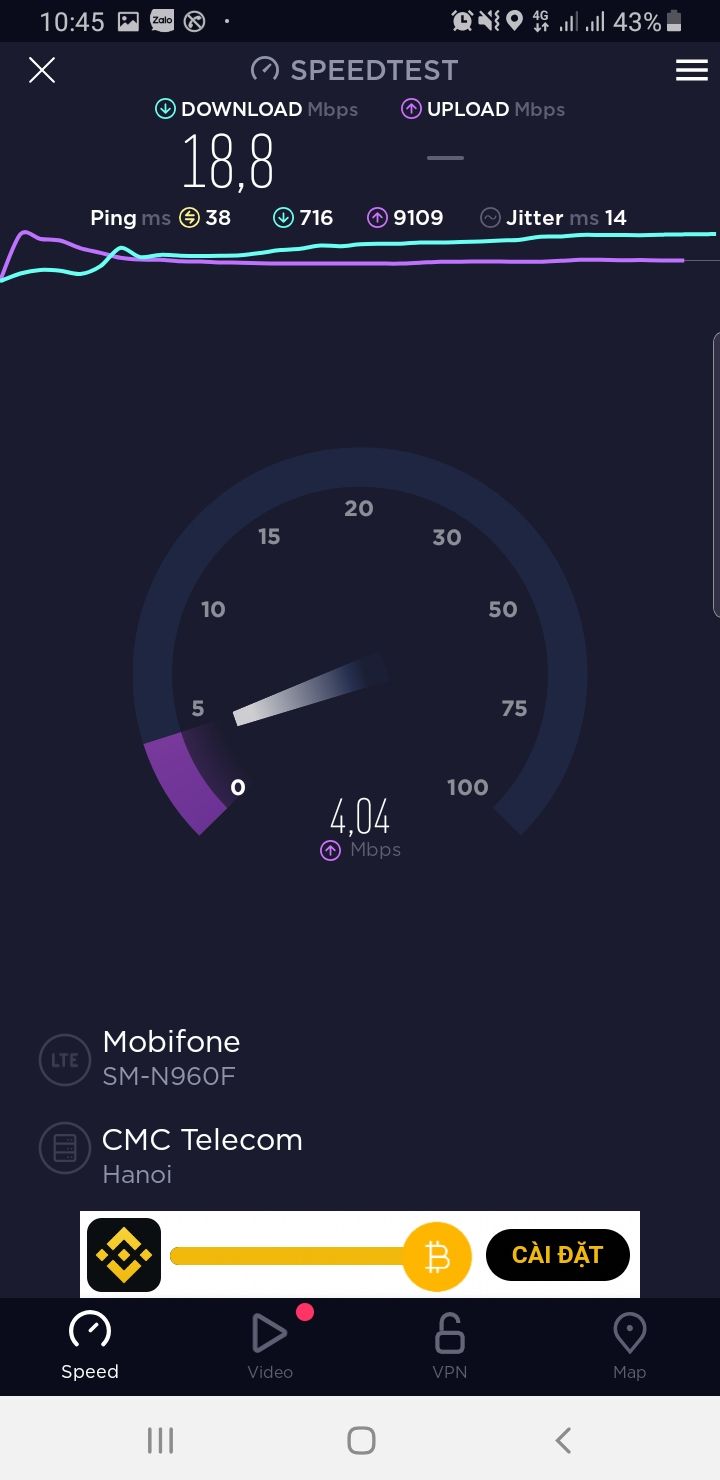 Ở VSIP Nghệ An các mạng khác rất yếu, chỉ có mobifone là mạnh nên sim này mình cảm thấy dùng rất ổn, xem youtube 720p chạy phà phà, có tua nhanh cũng không bị loading. 5* Ở VSIP Nghệ An các mạng khác rất yếu, chỉ có mobifone là mạnh nên sim này mình cảm thấy dùng rất ổn, xem youtube 720p chạy phà phà, có tua nhanh cũng không bị loading. 5*