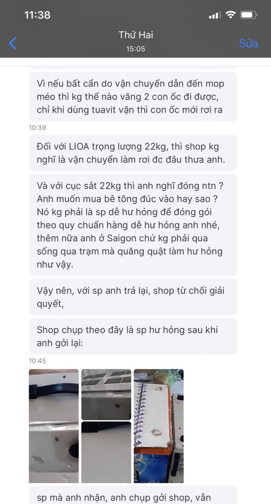 Máy tính Bảo An cố tình gởi sai sp khác, hàng cũ, bị hư hại do không đóng gói sau đó trả hàng thì đổ thừa cho khách dù đơn đã thanh toán trước , khách có video hình ảnh bằng chứng đầy đủ nhưng vẫn cố đổ lỗi phủi trách nhiệm. Shop rất điêu nha các bạn, đăng sp mới 2020 gởi sp cũ 2018 bị hư hỏng, gởi không thèm đóng gói gì luôn, ổn áp 22kg để vậy gởi luôn, vậy mà chat thì vòng vo, né tránh luơn lẹ o rồi thoái thác trách nhiệm đổ lỗi hết cho khách, nói chuyện thô lỗ, muốn gây hấn với khách. HÃY TRÁNH XA MÁY TÍNH BẢO AN RA NHA CÁC BẠN! ĐỪNG LÀ NẠN NHÂN TIẾP THEO! HÃY NHÌN ĐÁNH GIÁ VÀ HÌNH ẢNH MÌNH ĐÍNH KÈM!