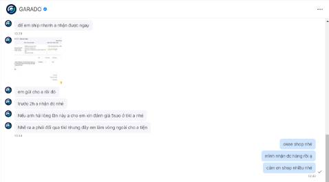- Đánh giá 10 điểm thái độ chuyên ngiệp của shop. Mình ban đầu có nhận được hàng lỗi do giao hàng, sau đó nhắn tin với shop và được shop nhiệt tình đổi trả hàng mới mà không phải thông qua TiKI
- Chất lượng hàng rất ưng ý, khung chắc chắn. Lần sau chắc chắn ủng hộ shop tiếp.