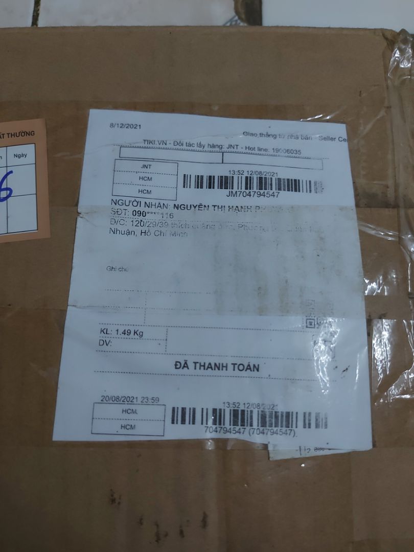 giao thiếu bộ muỗng nha. yêu cầu tiki hoàn tiền món thiếu là muỗng nha