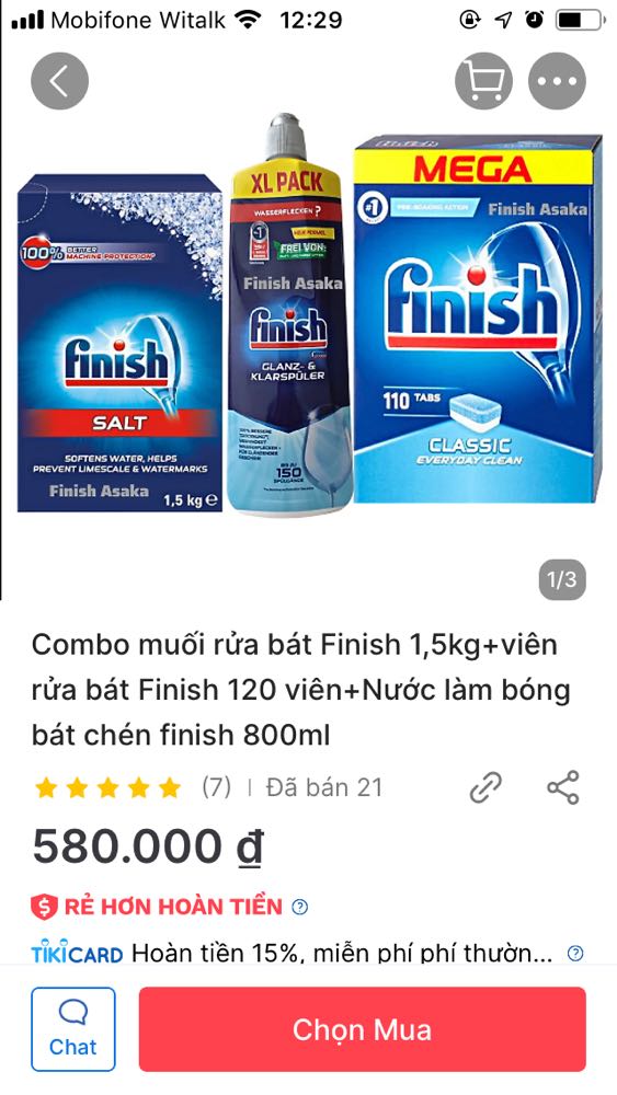 Lúc mình đặt hàng của shop ghi là 120 viên. Trên hoá đơn xuất là 120 viên sau đó sửa tay lại là hộp 110 viên. Trước khi hỏi lại shop mình đã lên tiki kiểm tra lại đơn hàng và thấy rõ đơn hàng của mình đặt là hộp 120 viên. Sau đó mình mới hỏi lại shop. Chờ lâu lâu shop trả lời lại, shop nói shop bán hộp 110 viên. Lúc đó mình quay lại tiki kiểm tra lại thì thấy hình ảnh đã là 110 viên chứ ko phải 120 viên như trước => mình sẽ gọi lại đường dây nóng tiki để hỏi lại
10 viên ko phải là gì rất to tát nhưng làm như vậy rất mất lòng tin. Mình cho shop 3*