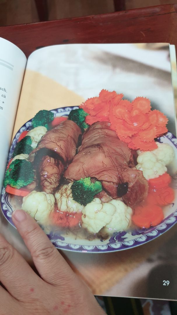 sách bìa mềm,hình ảnh đẹp,noi dung đơn giản.nên mua de bik nh món ăn mới cho gd