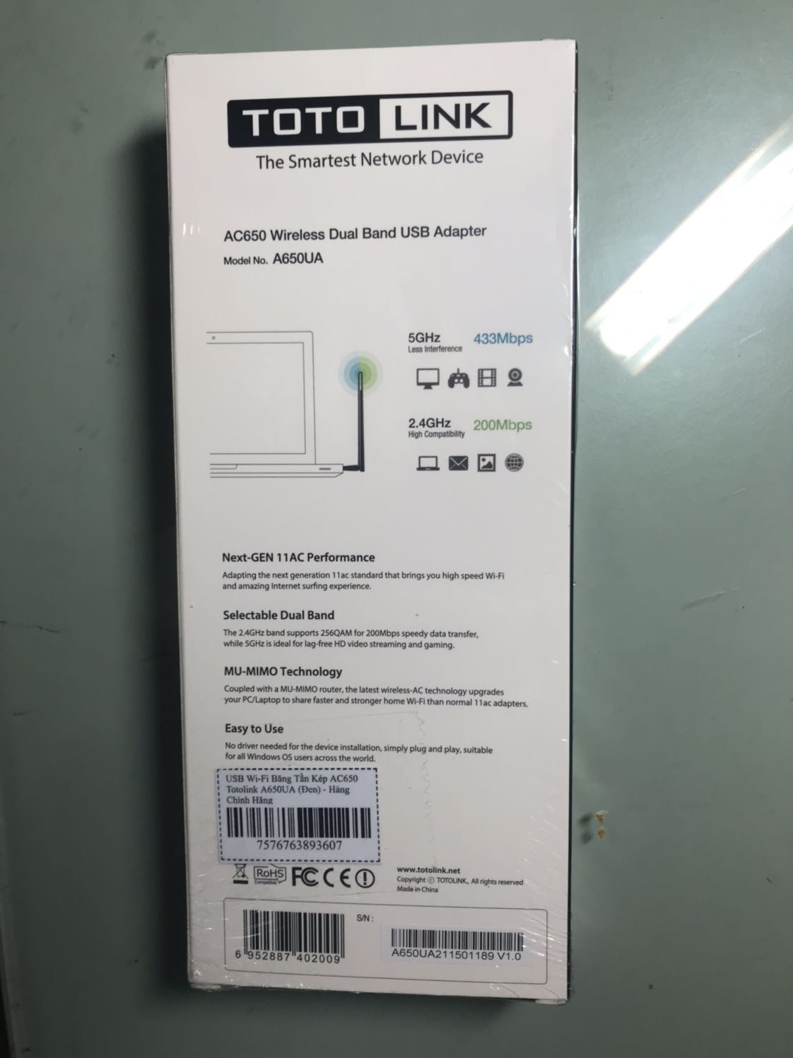 Sản phẩm đóng gói rất cẩn thận, nguyên seal. Chất lượng thu sóng thì quá tốt. Thực sự quá ổn mọi người ạ, không có bất kỳ hiện tượng lag giật hay chập chờn mạng trong quá trình sử dụng.