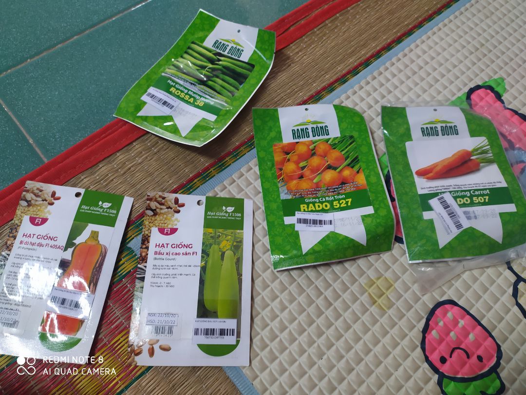 giao hàng nhanh đóng gói cũng tạm ổn nhưng chưa gieo hạt ko biết chất lượng thế nào
