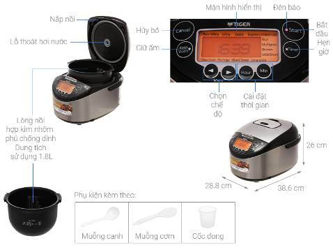 Nồi nhật, đẹp, sang, nấu cơm hơi bị đỉnh, hạt cơm ngon, dẽo, nấu ăn thấy ăn hạt cơm mà ngọt ngon hơn các nồi thường khác. Thấy có phiếu bảo hành đầy đủ, đóng chắc chắn, nhân viên tư vấn và giao hàng thì lịch sự. Cảm ơn Shop