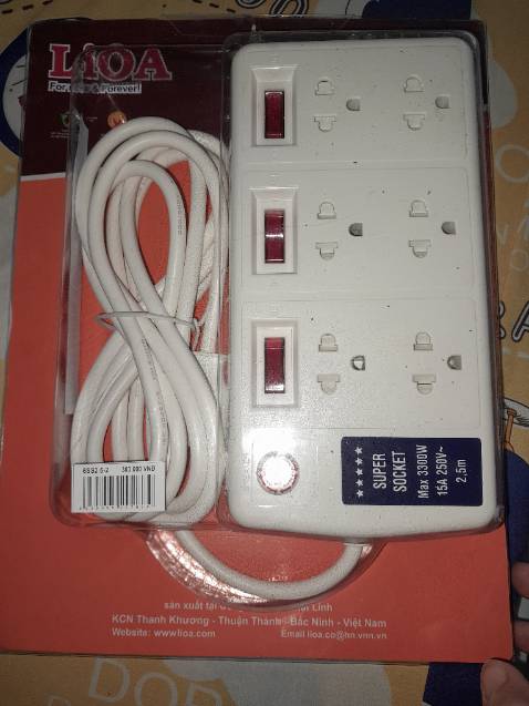 Ổ cắm đẹp dày dặn. Cắm nhẹ nhàng dễ cắm. Công xuất cao sài tiện lợi ko bị cháy ổ. Giá thành rẻ hơn nhiều nơi khác. Cảm ơn shop, cảm ơn tiki 🥰