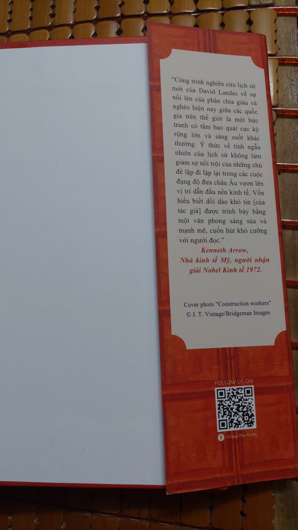 Lịch sử thế giới được trình bày theo khía cạnh phát triển kinh tế và hiện đại hóa. Tại sao một số quốc gia có thể vượt lên trên các quốc gia khác trở nên giàu có và thịnh vượng và ngược lại tại sao các nước nghèo lại mãi nghèo như vậy. Tác phẩm với tầm bao quát lớn giúp độc giả phần nào có câu trả lời cho riêng mình.