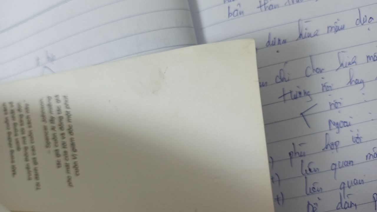 Mình đặt 3 cuốn cùng lúc thì 2 cuốn khác okie, còn cuốn này thì bìa sách bị dơ, xước, thậm chí còn có vết gấp....cảm giác như sách cũ.
Trong khi đây là cuốn mình rất qtrong và cần sử dụng lâu, cảm giác cầm quyển sách cũ đọc không hài lòng cho lắm! Mình đặt 3 cuốn cùng lúc thì 2 cuốn khác okie, còn cuốn này thì bìa sách bị dơ, xước, thậm chí còn có vết gấp....cảm giác như sách cũ.
Trong khi đây là cuốn mình rất qtrong và cần sử dụng lâu, cảm giác cầm quyển sách cũ đọc không hài lòng cho lắm!