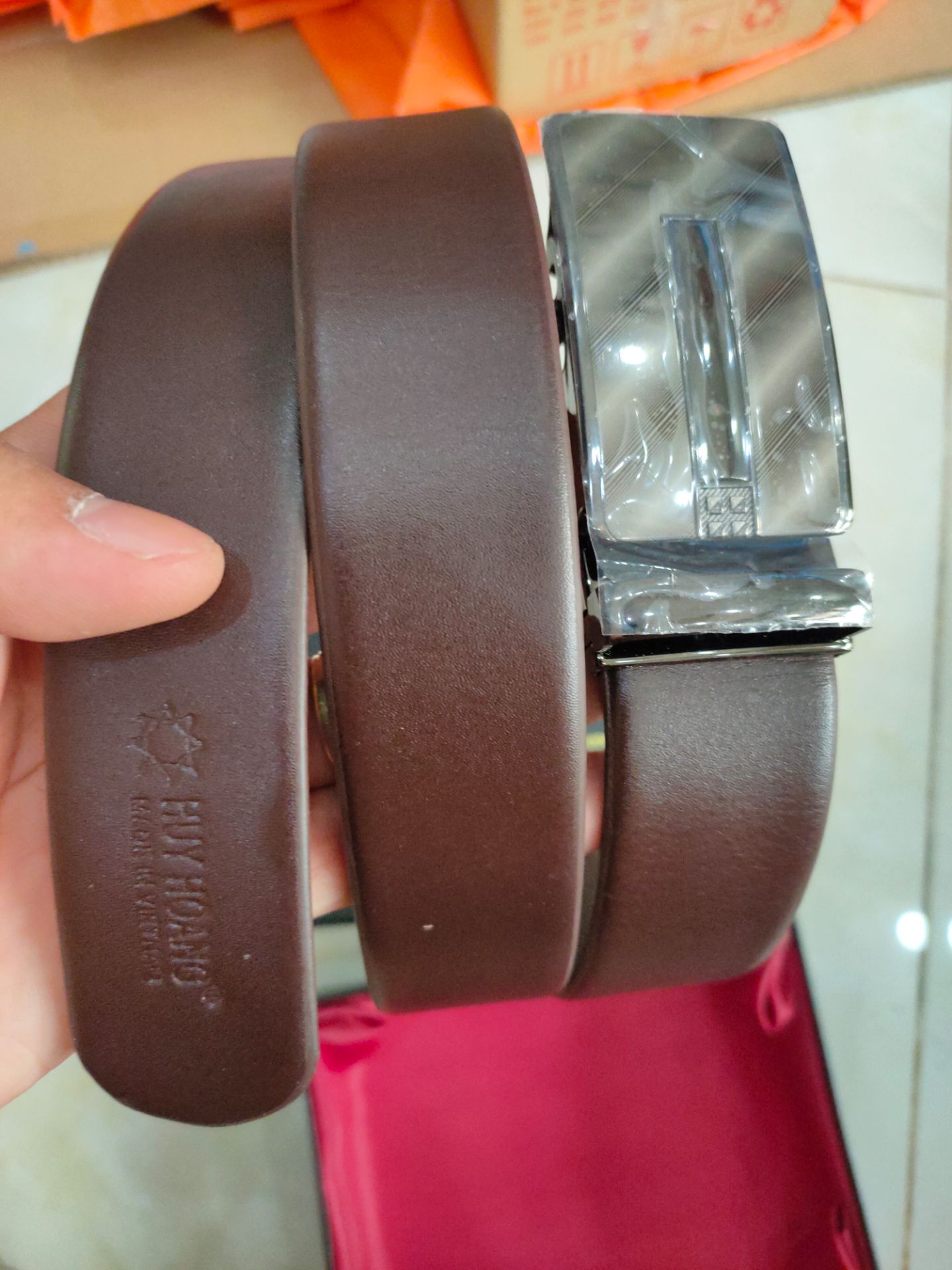 Dây thắt lưng đẹp da thật... đó giờ toàn sử dụng đồ của Huy Hoàng