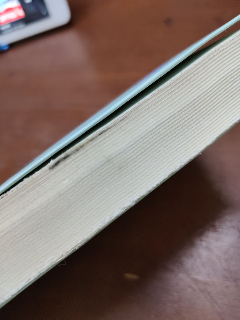 Sách bị bẩn, vết cắt giấy không sắc, trông sách lem nhem rất mất cảm tình. Điểm cộng duy nhất là mình được ship sớm hơn thời gian dự kiến một ngày