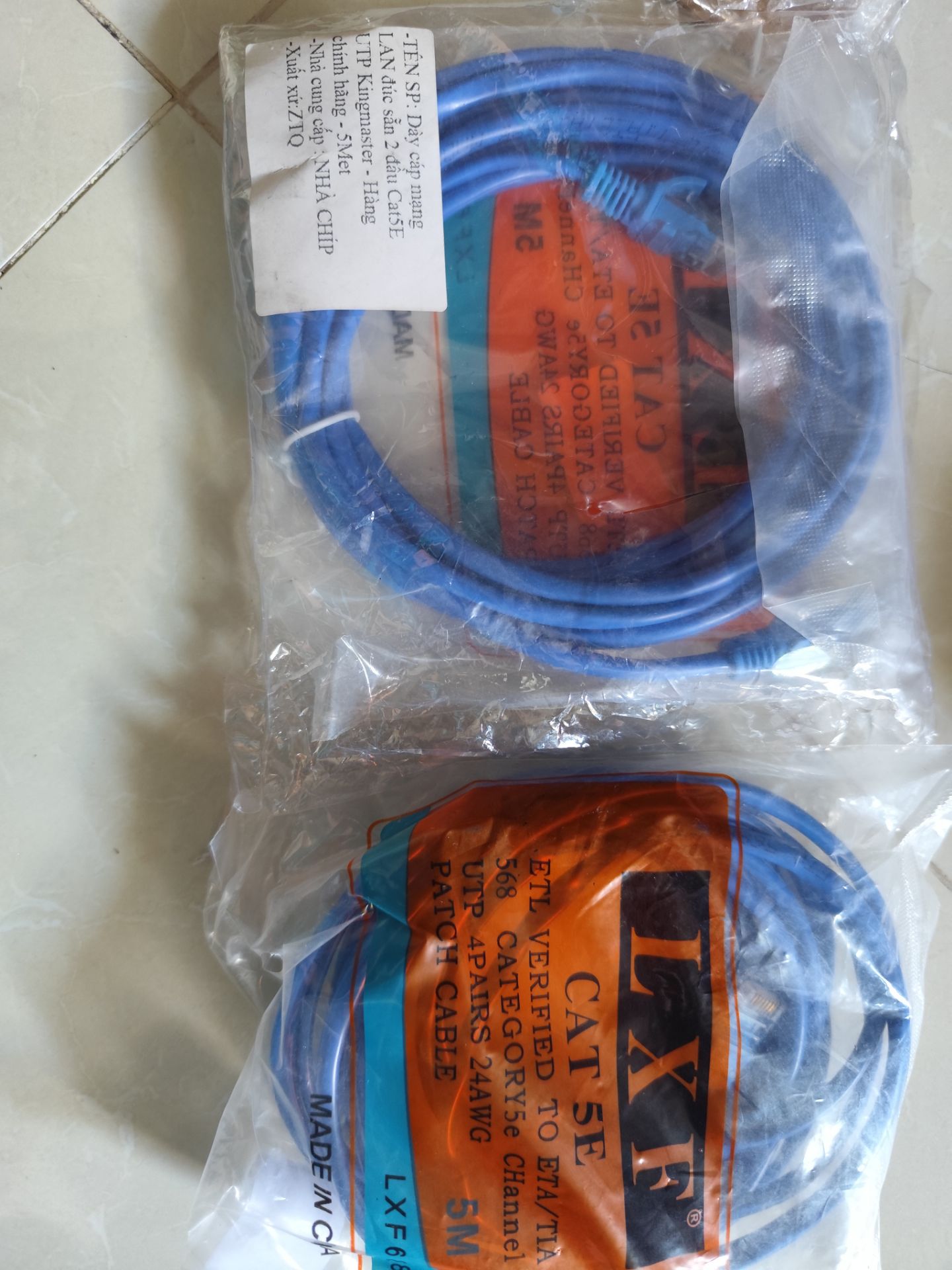 Dây nhỏ dài có 4m ko đúng với bao bì ghi 5m