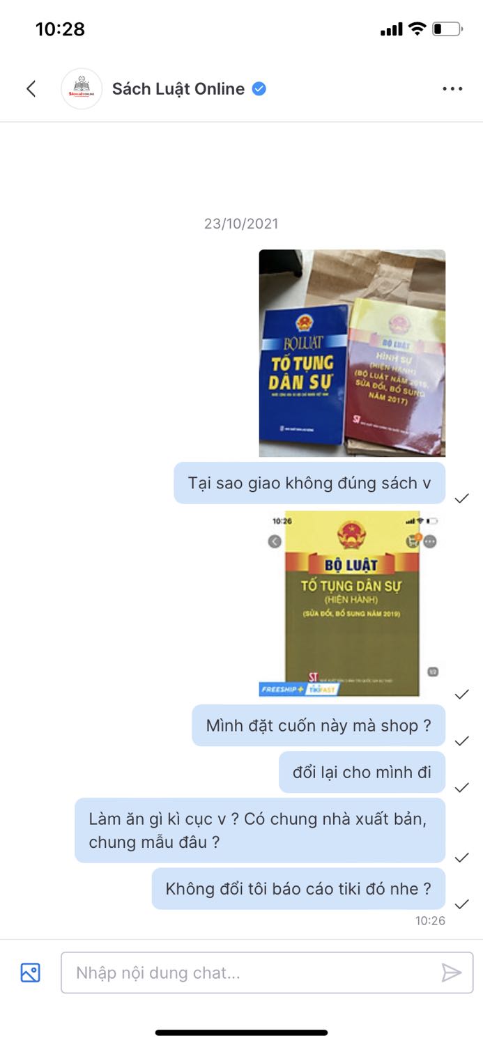 Giao sai sản phẩm nhưng có liên hệ giải thích, để mình xem 2 mẫu giống nhau khônh rồi sẽ báo lại, nhưng do 2 nhà xuất bản khác nhau