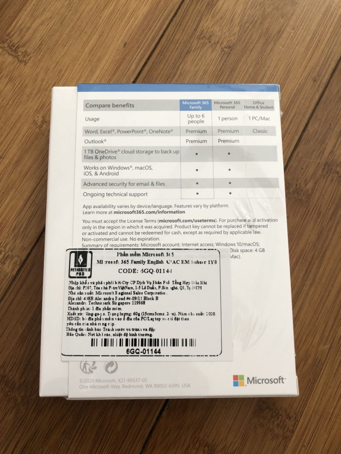 Tiki now giao sản phẩm này nhanh, đặt buổi tối, sáng 8h đã nhận được hàng.
Sản phẩm này rất kinh tế nếu dùng đủ 6 thành viên.
Giá 1.*** vnd của Tiki thấp hơn mua trực tiếp trên web của Microsoft 1.699.000 vnd.
Có thể mua cùng lúc nhiều thẻ để nạp cùng lúc giúp nâng thời gian sử dụng gói Microsoft 365 Family này. Tiki now giao sản phẩm này nhanh, đặt buổi tối, sáng 8h đã nhận được hàng.
Sản phẩm này rất kinh tế nếu dùng đủ 6 thành viên.
Giá 1.*** vnd của Tiki thấp hơn mua trực tiếp trên web của Microsoft 1.699.000 vnd.
Có thể mua cùng lúc nhiều thẻ để nạp cùng lúc giúp nâng thời gian sử dụng gói Microsoft 365 Family này.
