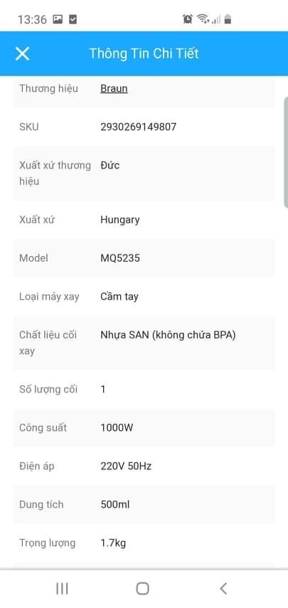 3 sao này tôi đánh giá về cách thức làm việc của Tiki, không đánh giá về máy.

Tại thời điểm tôi đặt hàng, Tiki giới thiệu trên web, máy có xuất xứ thương hiệu - Đức, xuất xứ - Hungary (Hình 1)

Giao hàng lần 1, máy có xuất xứ - Rumani (Hình 2)

Tôi yêu cầu đổi hàng, nói rất rõ yêu cầu. (Hình 3)

Giao lần 2 vẫn là máy xuất xứ - Rumani (Hình 4). Vậy có "check" *** của tôi không?

Tôi phản hồi lại lần nữa, bạn nhân viên Tiki có lời đề nghị, trả hàng - hoàn tiền! Vậy là không có hàng xuất xứ Hungary? Tôi gửi máy lại nữa Tiki à...