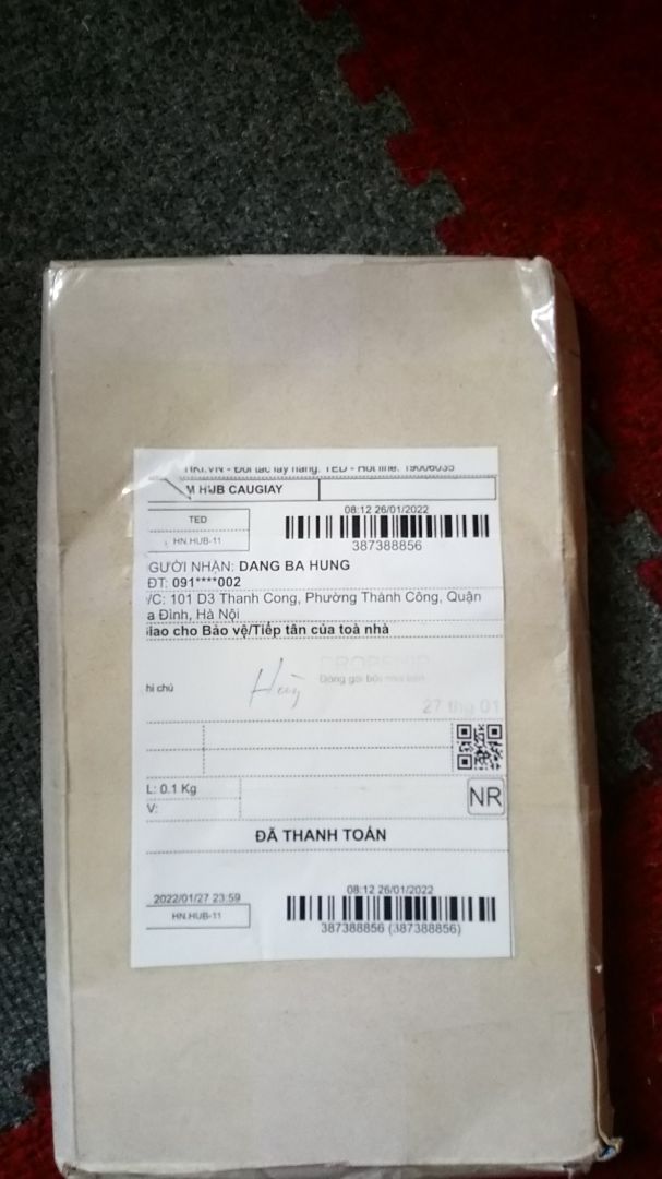 Giao hàng nhanh, đóng gói cẩn thận. Hàng đúng với mô tả, vote cho shop 5 sao.