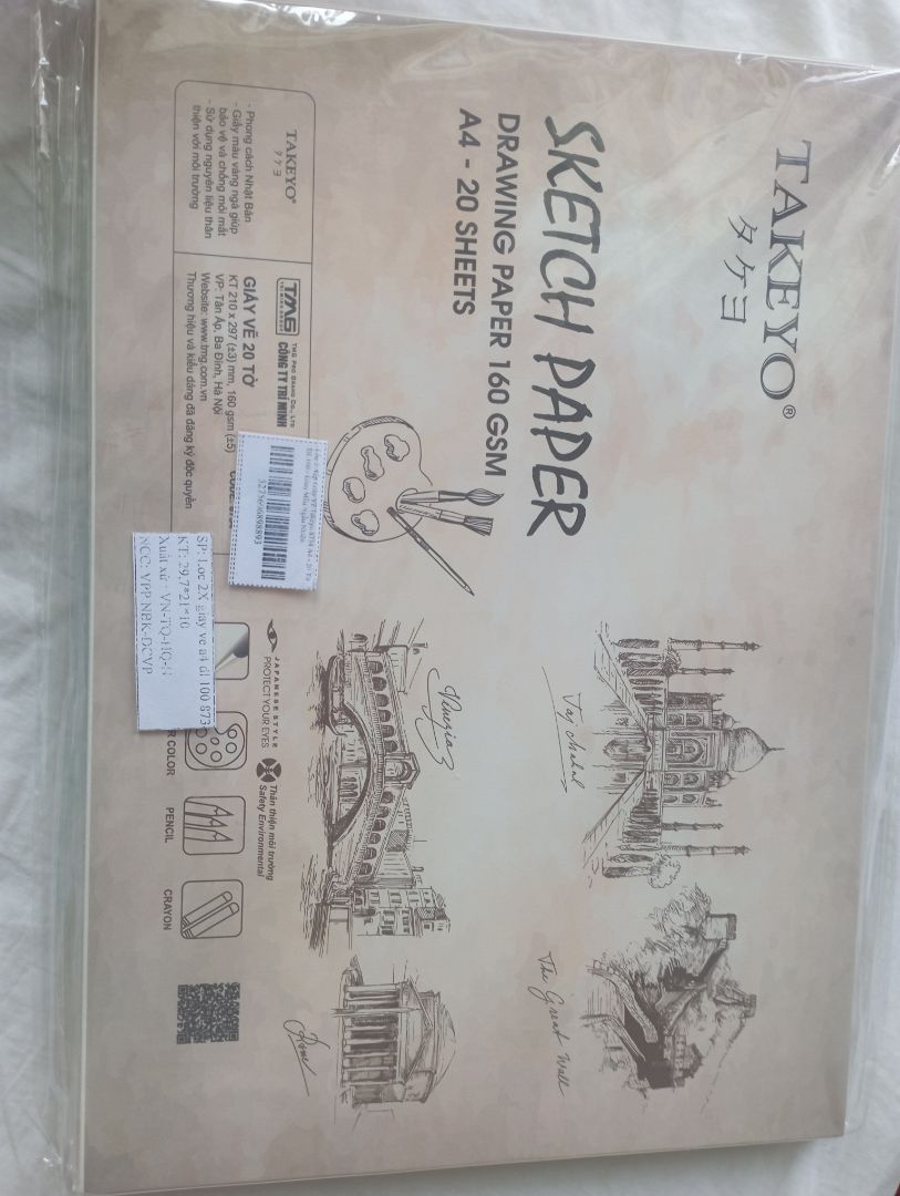 giấy đầy vẽ đẹp tô màu nước ko bị rách