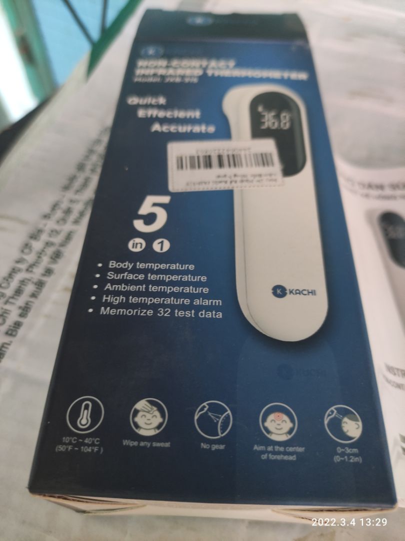 Rất tốt,  đúng mua bệnh dịch tràn lan,  về thử đo theo từng chế độ cho kết quả đáng tin cậy,  đưa vào miệng máy lạnh,  không khí,  tai,  trán đều cho kết quả khác nhau rõ rệt mà.  Đáng tin cậy.