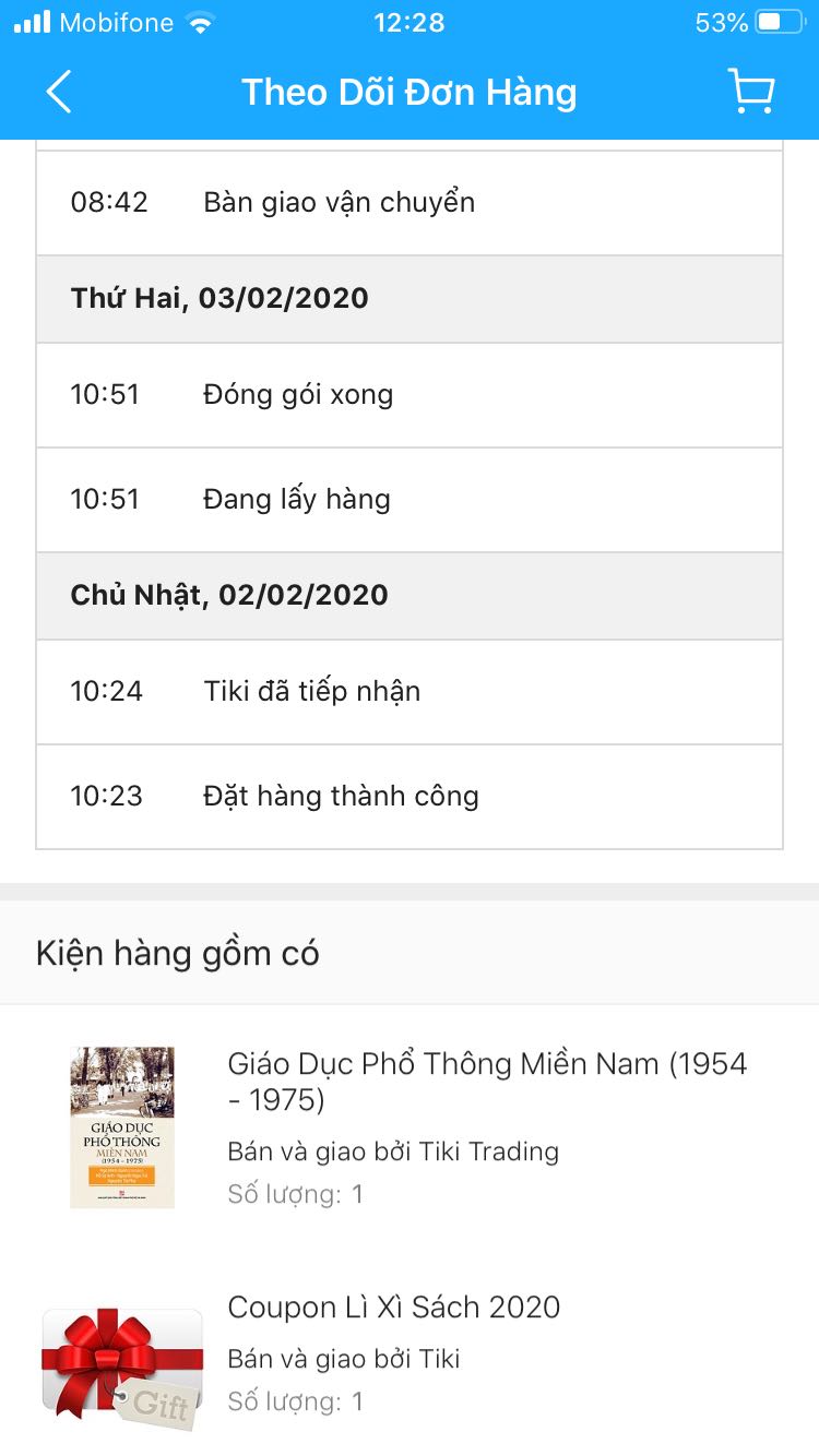 Chỉ nhận được sách không thấy coupon kèm theo mà hoá đơn vẫn ghi nhận đã giao hàng.