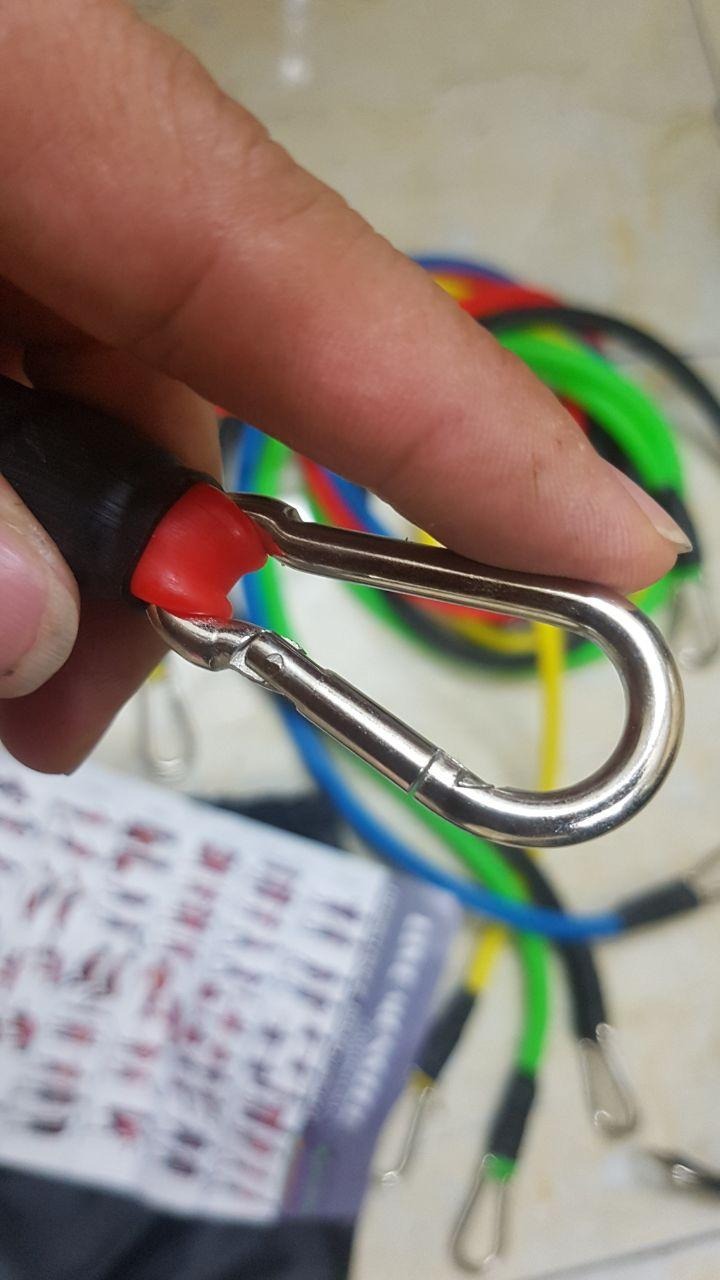 Sản phẩm như hình . Dây và móc rất chắn chắn . Thấy bên khác bán rẻ hơn nhưng mà móc nhìn nhỏ xíu nên chấp nhận giá cao hơn mua của boro sport . Chất lượng đáng giá nên cho shop 5 sao trước . Tập vài bữa xem ok có bền không sẽ feedback tiếp . làm review trước lấy 10k thẻ cào của shop tặng cái đã kaka  :)))