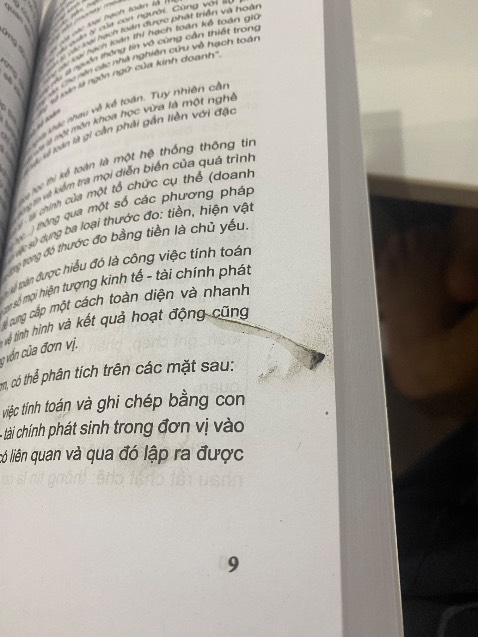 Sách bẩn, ko soát trước khi gửi