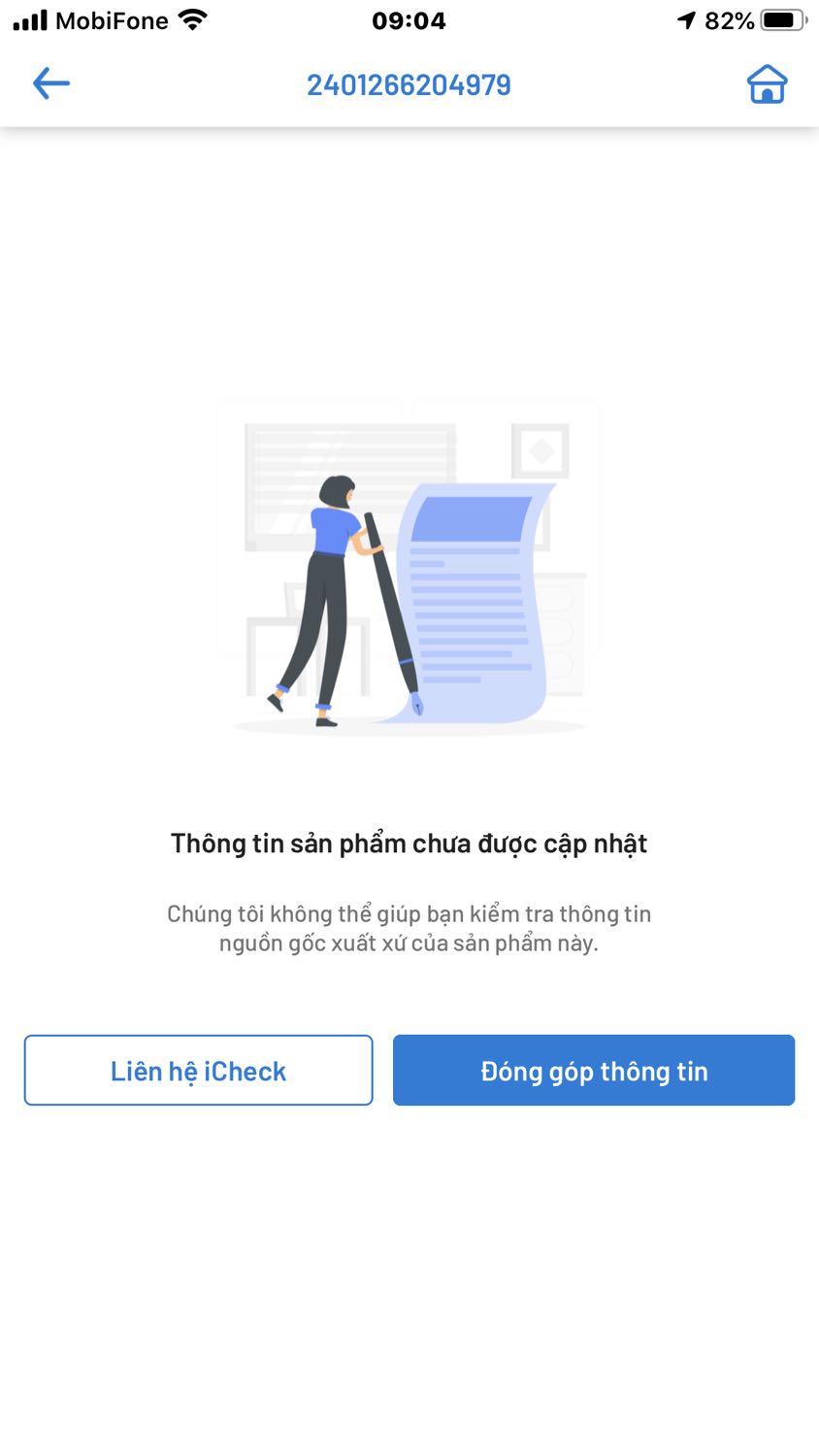 quảng cáo hàng chính hãng nhưng kiểm tra mã vạch icheck thì hoàn toàn không biết xuất xứ , và hạn sd ghi in trên bao bì nhưng trên bao bì không có chỉ có 1 mẫu in từ máy tính rồi dán lên lớp nilon bọc sp , shop bán hàng trôi nổi , không uy tín , không dám mua lần nữa