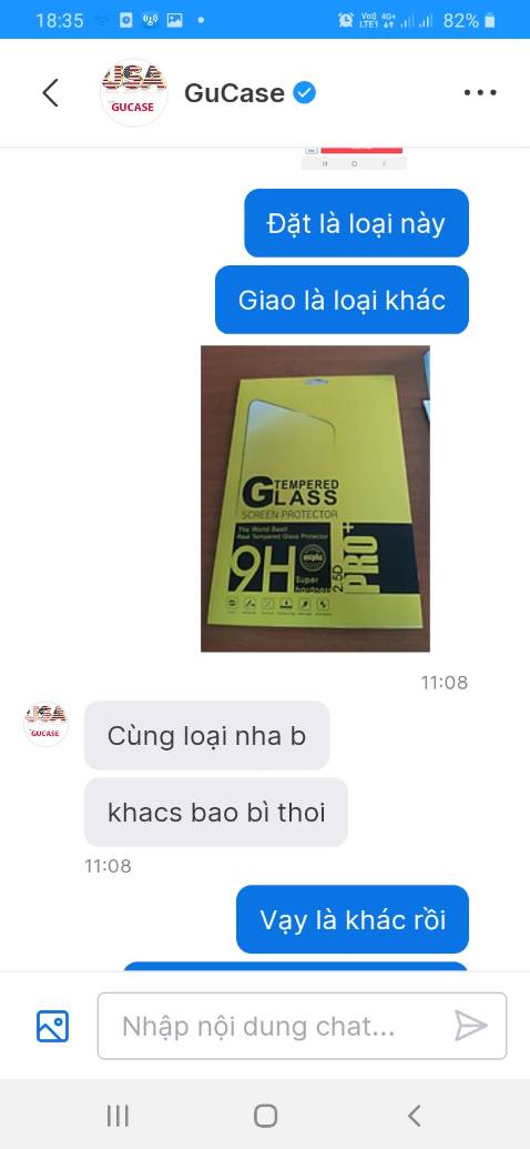 Treo đầu dê bán thịt ***. Đăng hình sản phẩm này nhưng giao sp khác. Mình hỏi thì nói chỉ "khác bao bì". Hahaha!!!. Mình ghét ko đổi mà cho thằng em gần nhà kết quả dán ko được giống như bị vênh. Mọi người cân nhắc cho thật là kỹ khi mua ở đây nha.