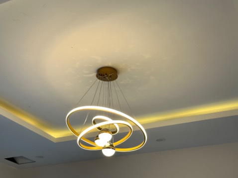 Đèn thả MONSKY IVEN 3 vòng 3 rọi hiện đại phản chiếu hình trăng sao vô cùng đẹp mắt 3