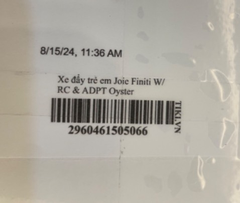 GĐ tôi nhận được hàng rất nhanh! Model Finiti được đóng gói rất cẩn thận! Hàng giao rất đẹp và chất lượng rất ok ! Sẽ tiếp tục ủng hộ sản phẩm Joie 👍👍