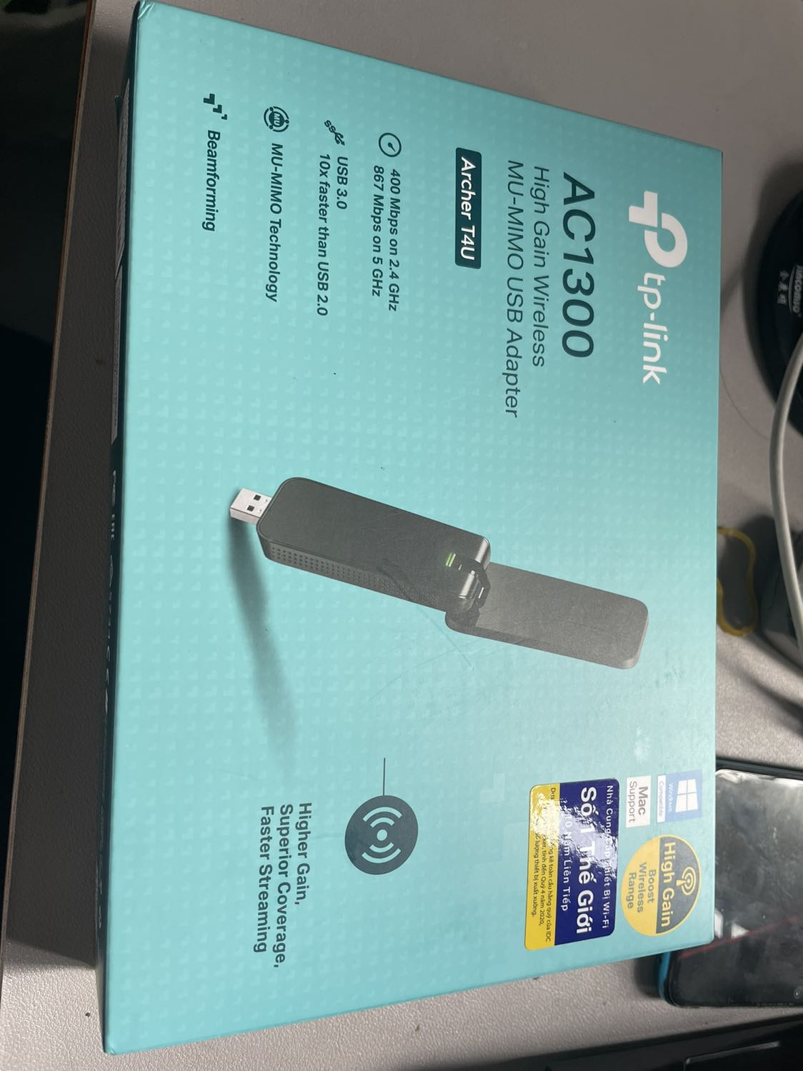 Xài dc 2 ngày, tốc độ OK, bắt sóng 5G ở trong phòng kín vẫn cho tốc độ rất sát.
Wifi 5G nhớ chuyển channel về 36 (fpt là 40) thì cục này mối nhận dc nha mn. Xài dc 2 ngày, tốc độ OK, bắt sóng 5G ở trong phòng kín vẫn cho tốc độ rất sát.
Wifi 5G nhớ chuyển channel về 36 (fpt là 40) thì cục này mối nhận dc nha mn.