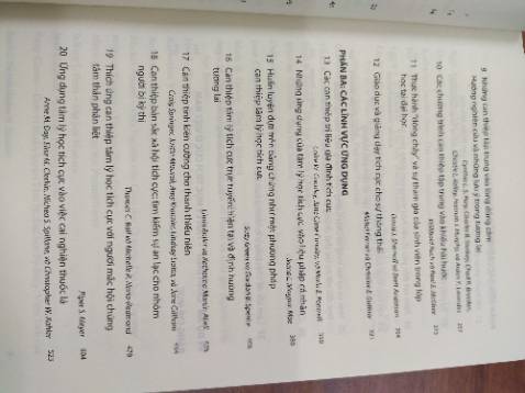 Một số nghiên cứu trong sách rất hay.