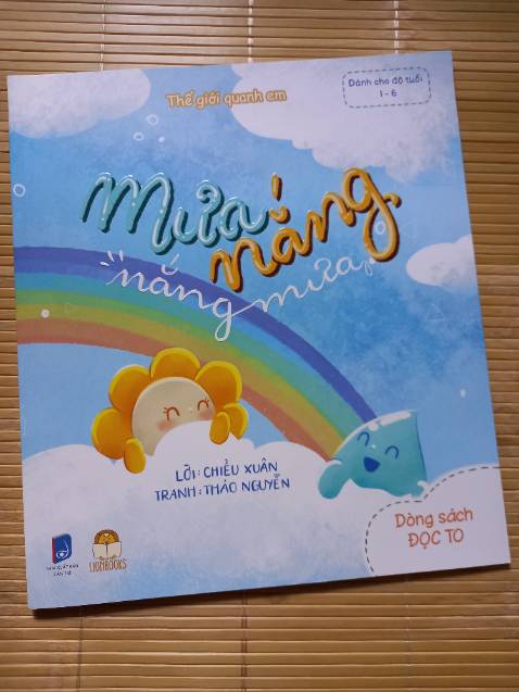 Cuốn sách rất dễ thương, hình ảnh đáng yêu, sinh động, màu sắc bắt mắt, lời văn đơn giản với nội dung hữu ích cho bé. Sách cứng cáp, giấy trơn đẹp. Mình tìm sách cho con thì vô tình biết dc cuốn sách này và cảm.thấy rất hài lòng.