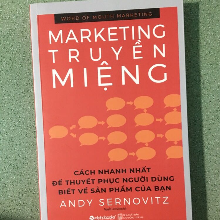 Rất thích luôn, sách nói rất rõ về việc truyền miệng, kiểu mình làm như thế nào thì khách hàng sẽ kể cho người quen của họ nghe á