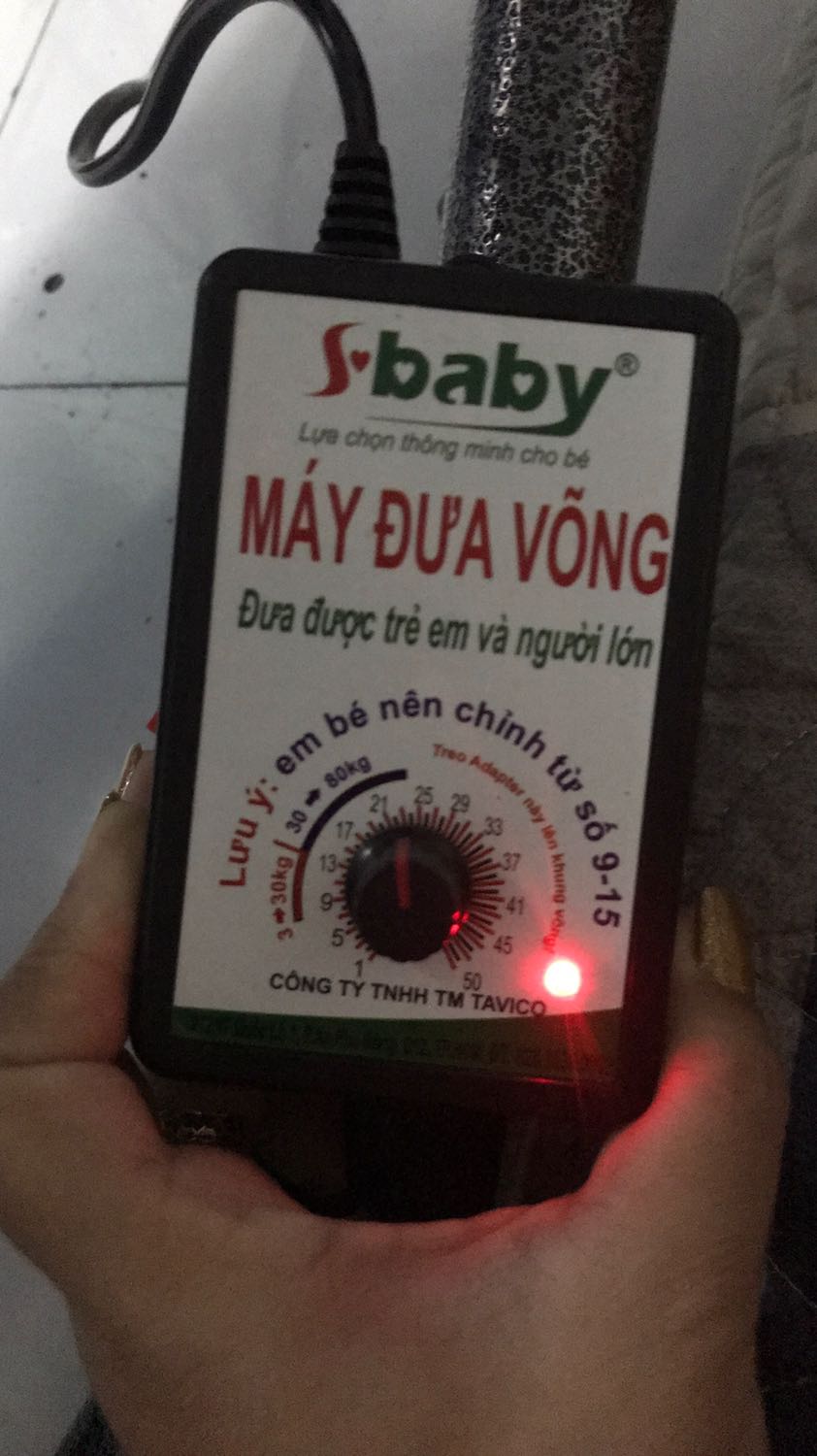 Em bé chỉnh từ số 9-15 mà e chỉnh tới 21-25 mà võng còn không chạy nổi. Đề nghị quảng cáo sao bán hàng chất lượng như vậy. Đừng chèo đầu dê bán thịt ***