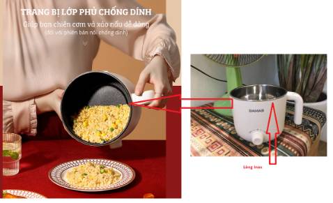 Cửa hàng & chế độ giảm giá không trung thực

1. Giá 500k là loại sản phẩm chống trầy và có xưởng hấp
2. Chính sách giảm giá xuống 279k là loại sản phẩm lòng bằng inox 304 

Cửa hàng dùng hình ảnh của sản phẩm loại giá 500k để quảng cáo giảm giá của sản phẩm 279k và cố tính không ghi rõ thông tin để bán hàng giá rẻ

Hy vọng các bạn đọc được đánh giá và so sánh hình ảnh thật để nhận thấy sự khác biệt đối với những cửa hàng *** qua sàn thương mại điện tử

======Cập nhật ngày 29/11/2022======
Mình đã ghi nhận sự phản hồi của nhà cung cấp:
1. Cập nhật lại thông tin sản phẩm đúng với thực tế hàng sẽ giao cho khách
2. Phần lưu ý rõ ràng cho các sản phầm kèm theo

Mình sửa lại đánh giá sản phẩm là 4*, vì chất lượng sản phẩm phù hợp với giá tiền.