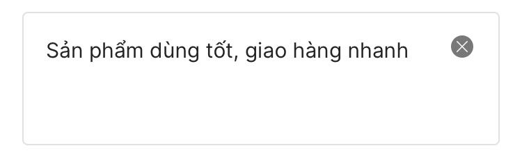 Sản phẩm dùng tốt, giao hàng nhanh