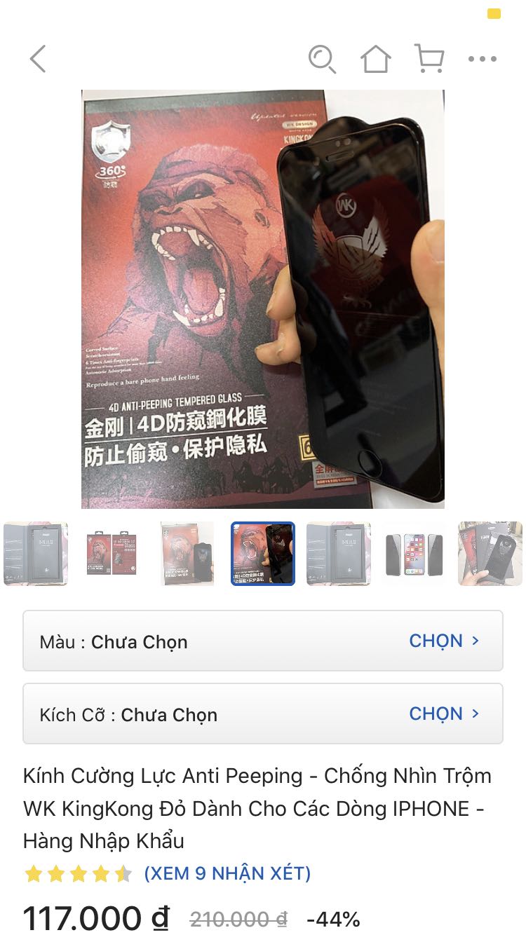 Phụ kiện điện thoại Susu treo đầu dê bán thịt ***. Mua chống nhìn trộm 120k giao miếng bình thường 80k. Mọi người không nên mua nha