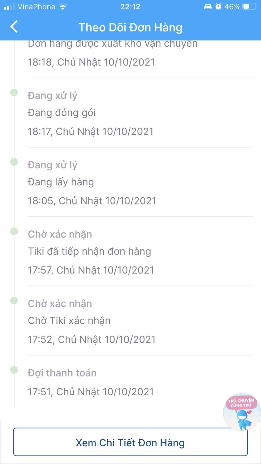 Sách hay OK, 
Nhưng dịch vụ của Tiki thì tồi tệ, mình đặt hàng từ 10/10 và đã thanh toán trả trước dự kiến giao 20/10 mà đến 20/10 k giao cũng k có thông báo trễ giao cho KH, mình phản ảnh lên tổng đài 19006035 thì được thông báo hàng vẫn trong kho chưa được vận chuyển đi, hẹn sẽ thúc đẩy, sau đó thì *** báo chậm 7~10 ngày, đến 29/10 vẫn k thấy giao hàng, mình đã phản ánh tiếp lên Tiki hỗ trợ cũng với chỉ 1 câu sẽ thúc đẩy và không nói rõ ngày nào phải giao được hàng, sau khi hết kiên nhẫn 30/10 mình báo hủy đơn đó gao hàng chậm trễ thì 31/10 hàng mới đc giao đến nơi.
Dịch vụ hỗ trợ & thúc đẩy giao hàng của Tiki quá TỒI TỆ!