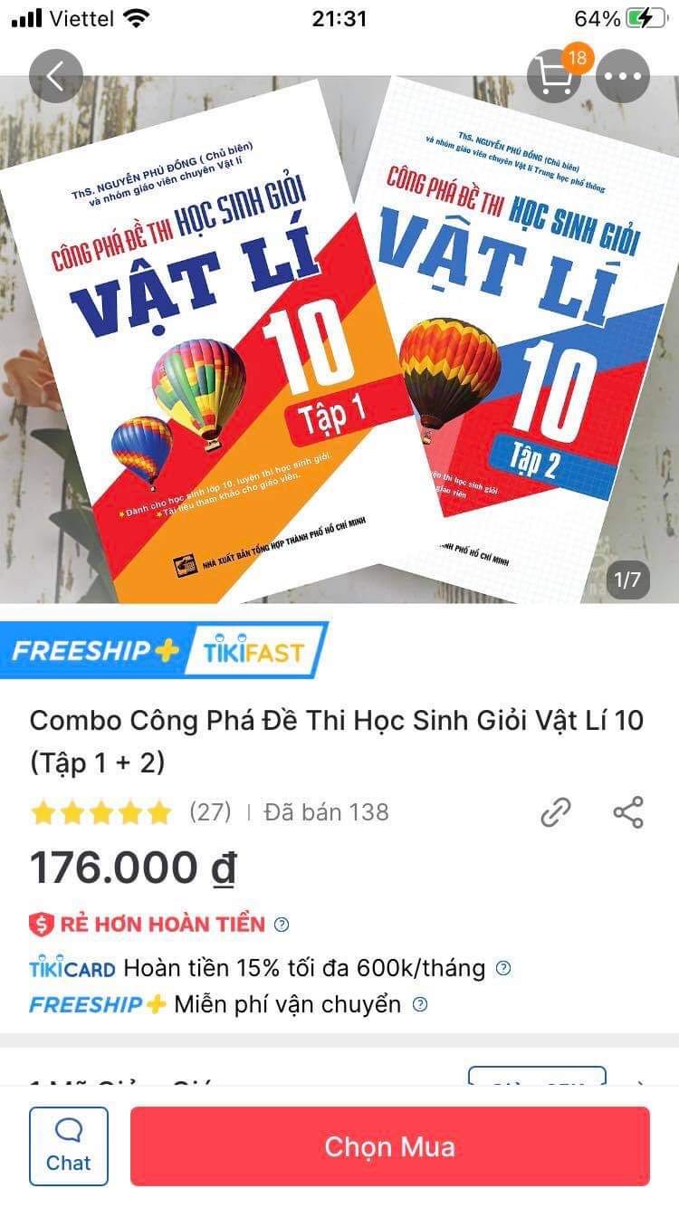 Sách hay lắm ạ.Mà trông hơi bong trocd 1 tí.Do dịch nên tận 3 tuần mới có sách.Đóng gói chắcchawns lắm ạ
