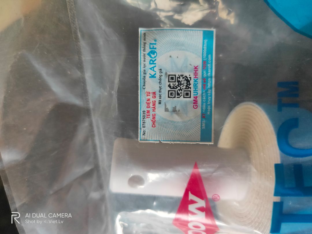 sản phẩm chính hãng dow filmtec , xác thực code trên karofi cũng ok luôn. sản phẩm chính hãng dow filmtec , xác thực code trên karofi cũng ok luôn.