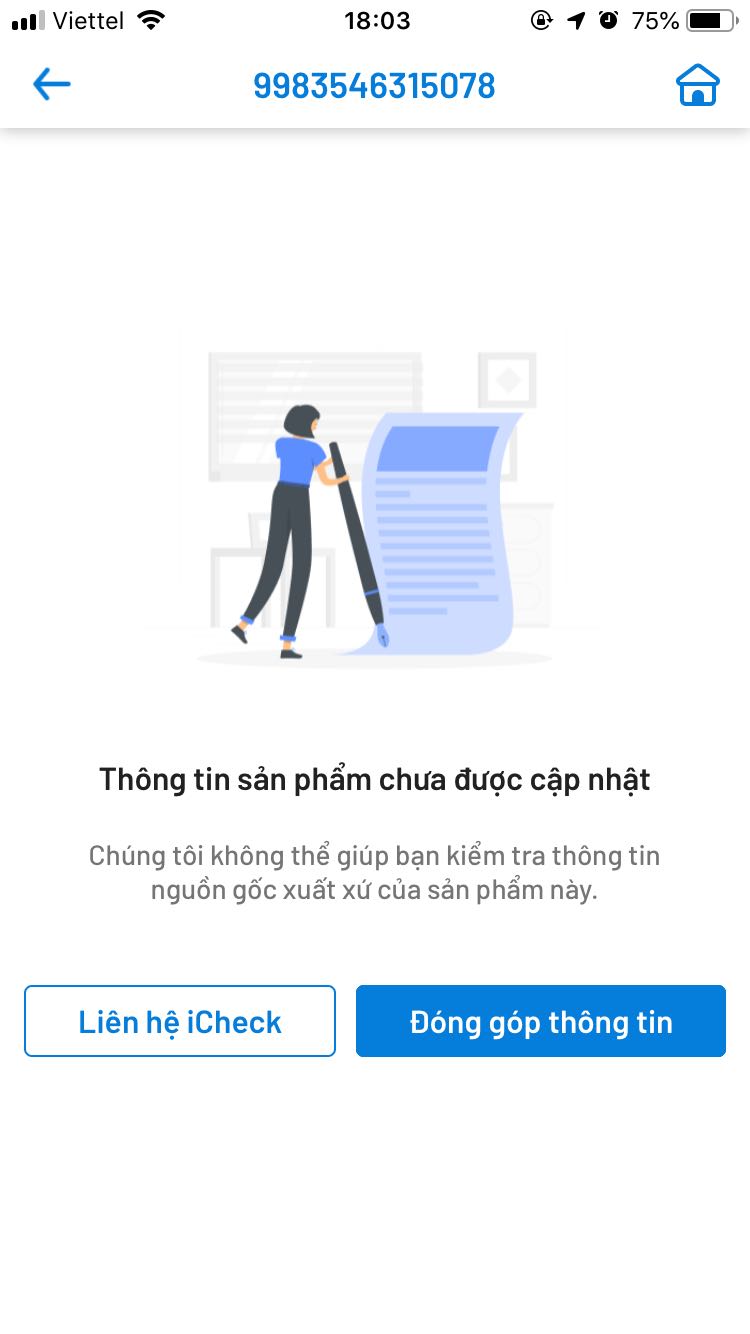 Đóng gói thì có dán nhãn hàng dễ vỡ nhưng bên trong không thấy bọc bao bì chống vỡ
Mình đã tra mã vạch sản phẩm ở app barcode va icheck nhưng đều ko nhận dạng được sản phẩm.
Mình vẫn tin tưởng tikitrade mong dùng hàng và ko phải thất vọng Đóng gói thì có dán nhãn hàng dễ vỡ nhưng bên trong không thấy bọc bao bì chống vỡ
Mình đã tra mã vạch sản phẩm ở app barcode va icheck nhưng đều ko nhận dạng được sản phẩm.
Mình vẫn tin tưởng tikitrade mong dùng hàng và ko phải thất vọng