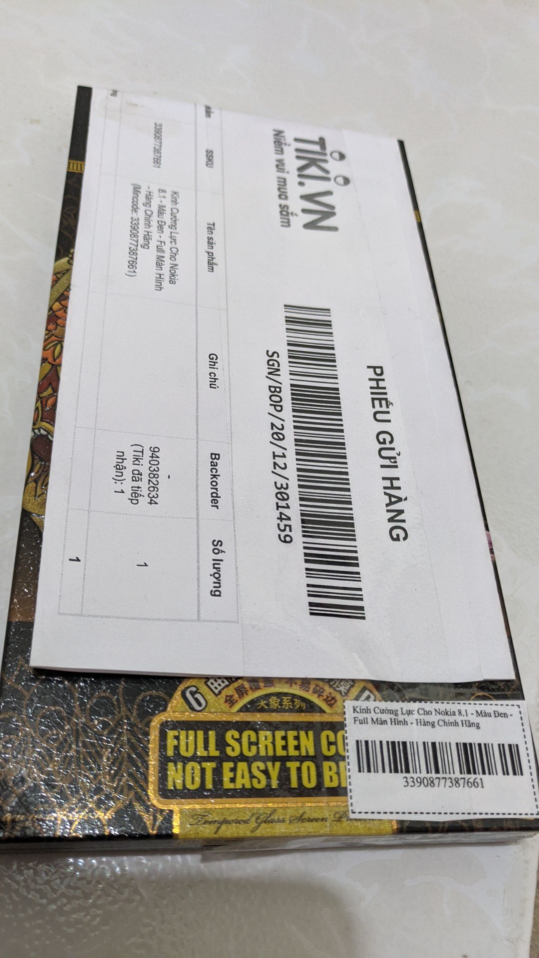 Giao hàng khá nhanh. Miếng dán có lẽ chưa bằng nillkin nhưng cũng ổn trong tầm giá